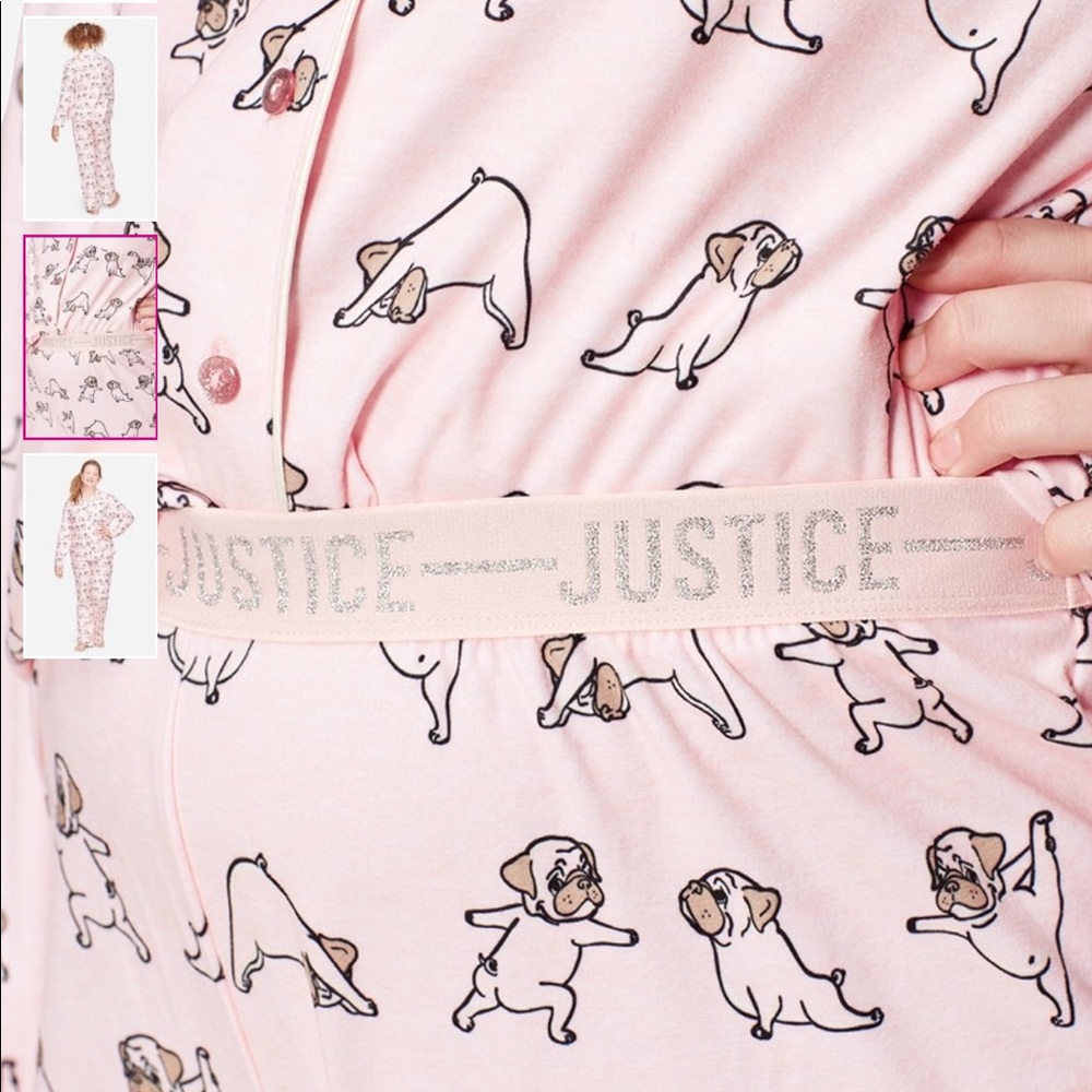 🍁🍁NWT Simply Gorgeous Justice Girls New Size 14/16 Sleep Wear - Picture 3 of 4
